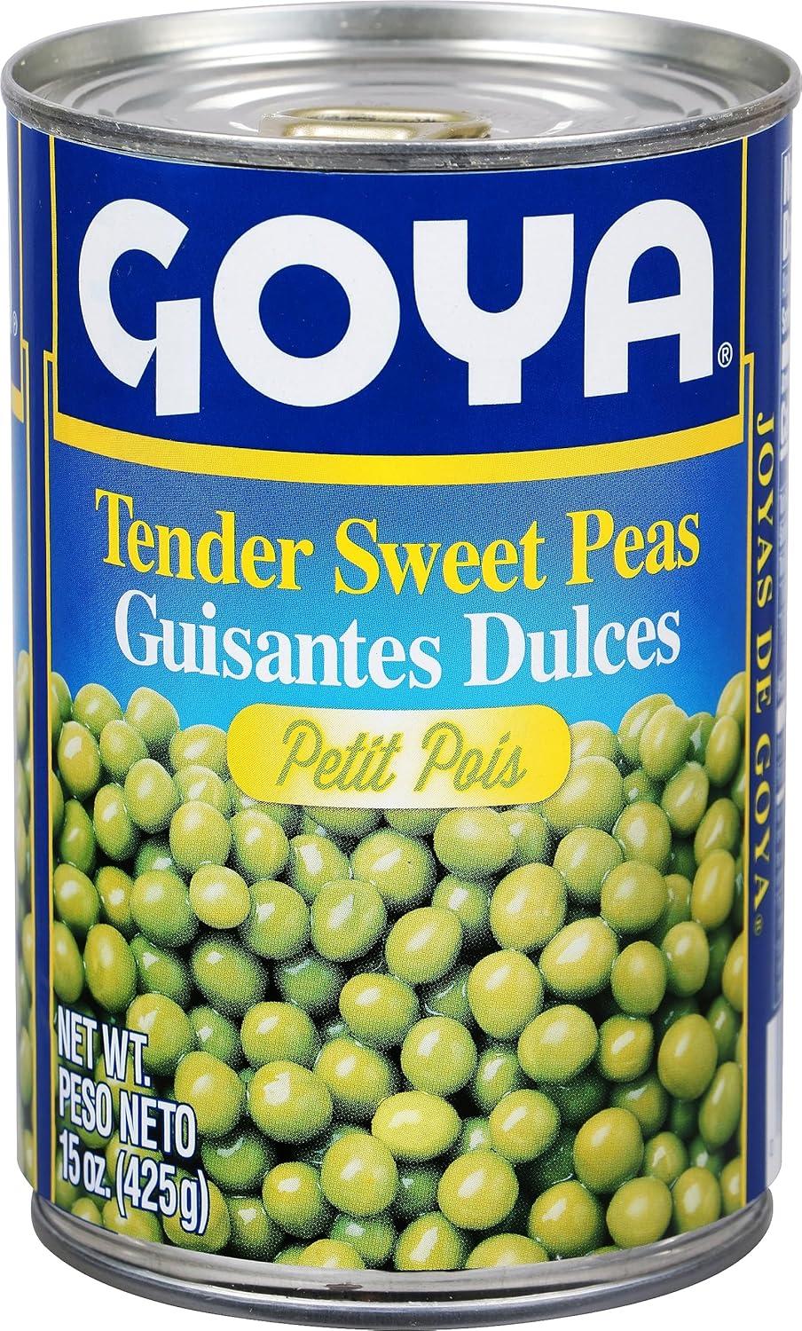 image:imageGoya Foods Tender Sweet Peas 15Ounce Pack of 24 253115 Ounce Pack of 24