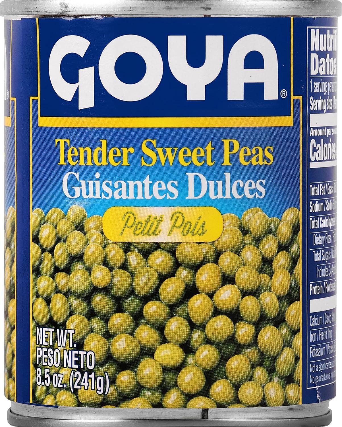 image:imageGoya Foods Tender Sweet Peas 15Ounce Pack of 24 253185 Ounce Pack of 24