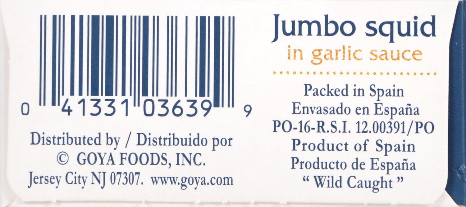 image:imageGoya Premium Jumbo Squid Pieces in Garlic Sauce 4 Ounce