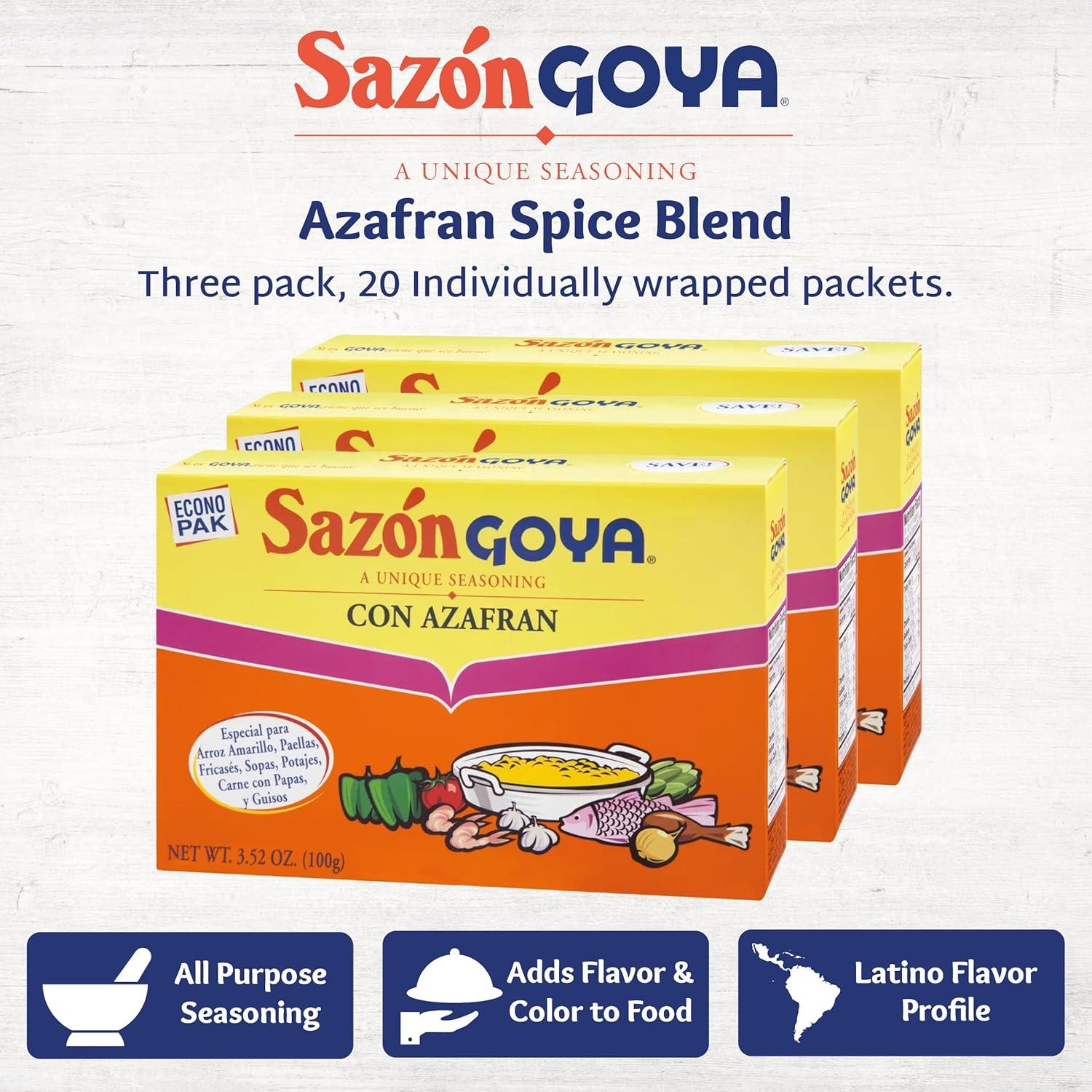 image:imageGoya Sazn Seasoning With Azafran 352 Ounce Pack of 3352 Ounce Pack of 3