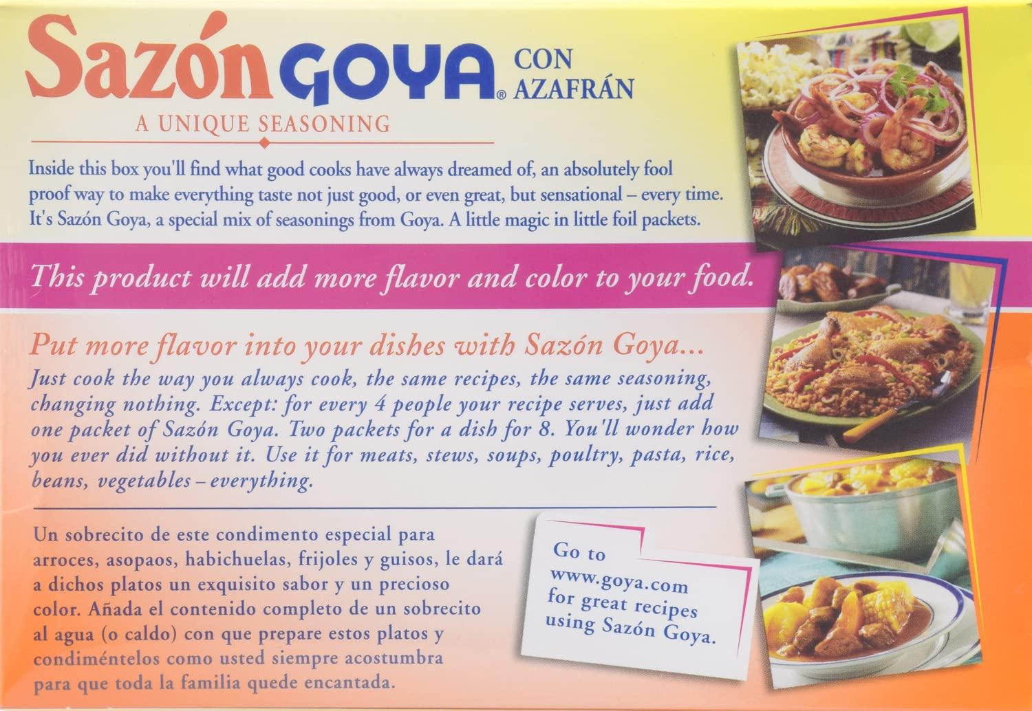 image:imageGoya Sazn Seasoning With Azafran 352 Ounce Pack of 3352 Ounce Pack of 3