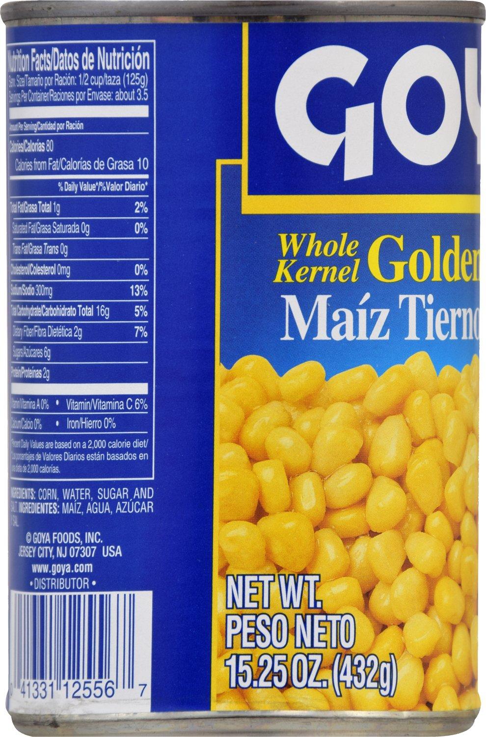 image:imageGoya Whole Kernel Golden Corn 1525 oz1525 Ounce Pack of 1