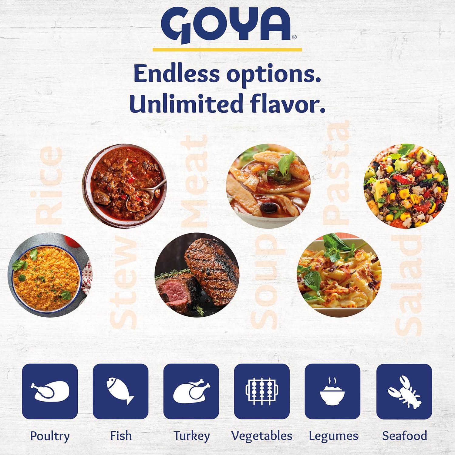image:imageSazn with Cilantro and Tomato by Goya Latin Spice Blend for Poultry Seafood Meat and Vegetables All Purpose Mexican Seasoning 141oz Carton