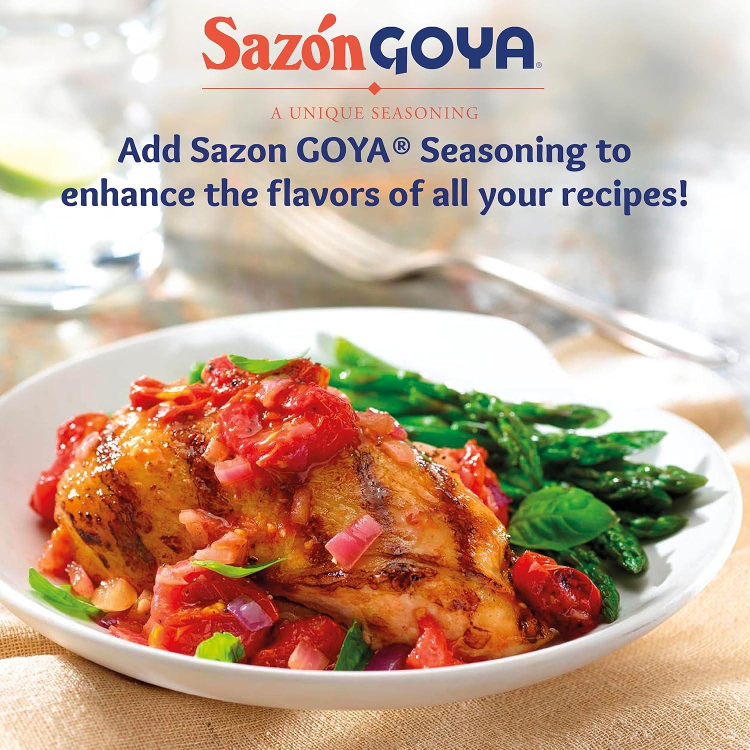 image:imageSazn with Cilantro and Tomato by Goya Latin Spice Blend for Poultry Seafood Meat and Vegetables All Purpose Mexican Seasoning 141oz Carton