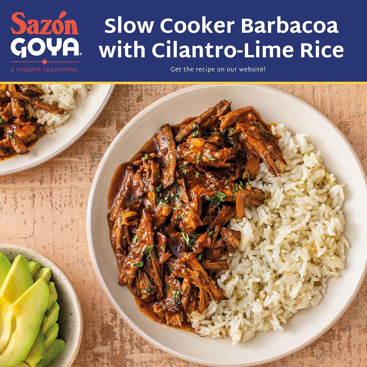 image:imageSazn with Cilantro and Tomato by Goya Latin Spice Blend for Poultry Seafood Meat and Vegetables All Purpose Mexican Seasoning 141oz Carton