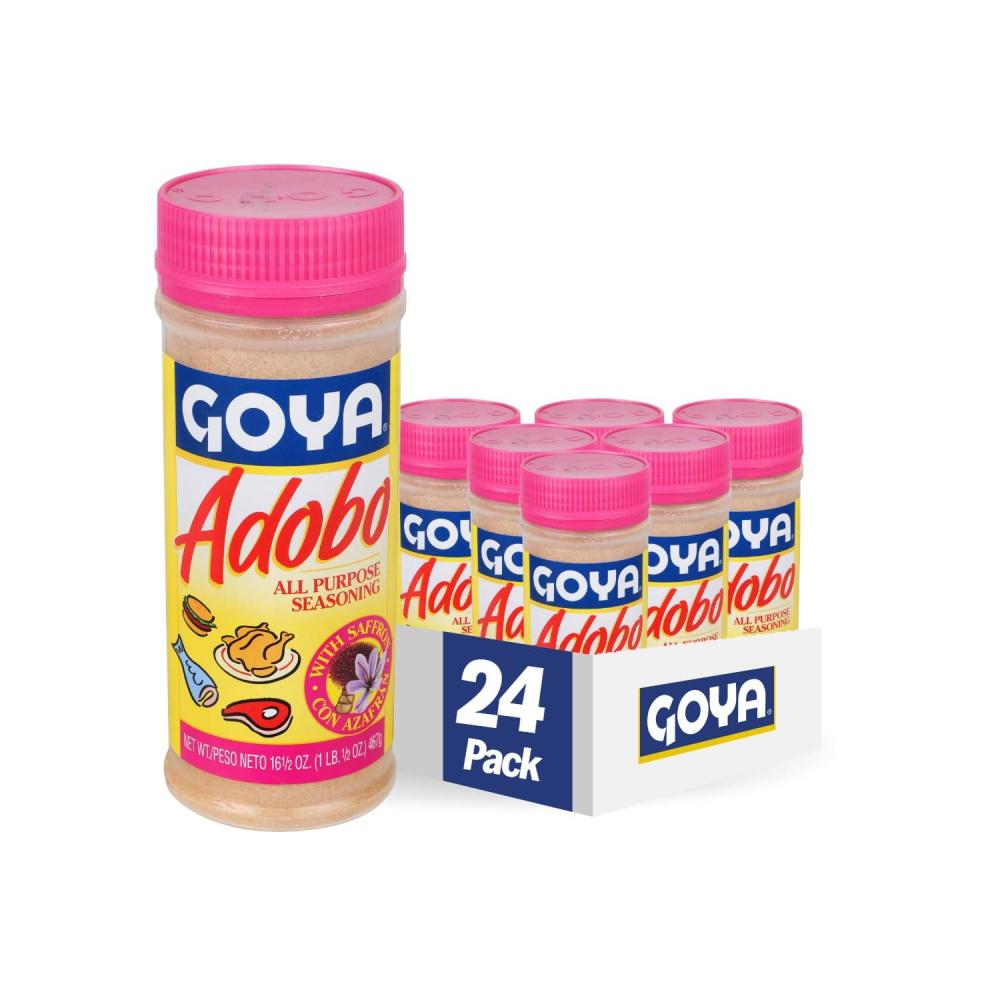 image:imageGoya Foods Adobo All Purpose Seasoning Light without Pepper 8 Ounce Pack of 24Saffron