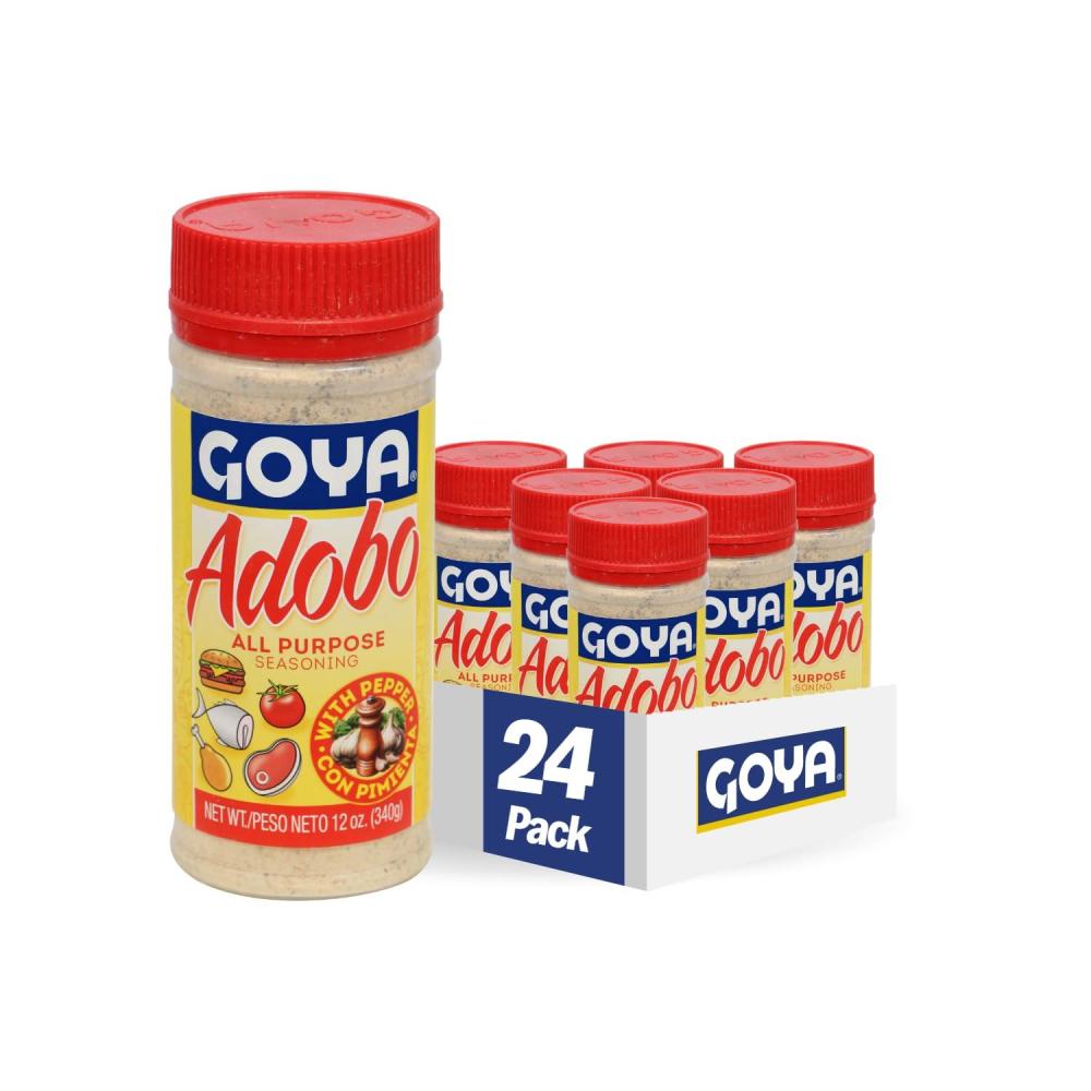 image:imageGoya Foods Adobo All Purpose Seasoning with Pepper 12Ounce Pack of 24