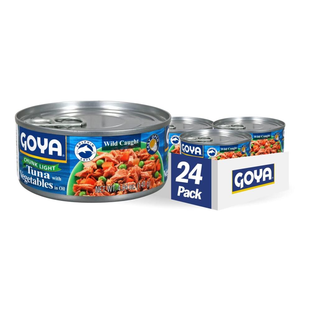 image:imageGoya Foods Chunk Light Tuna with Jalapeo Wild Caught 494 Ounce Pack of 24Vegetables