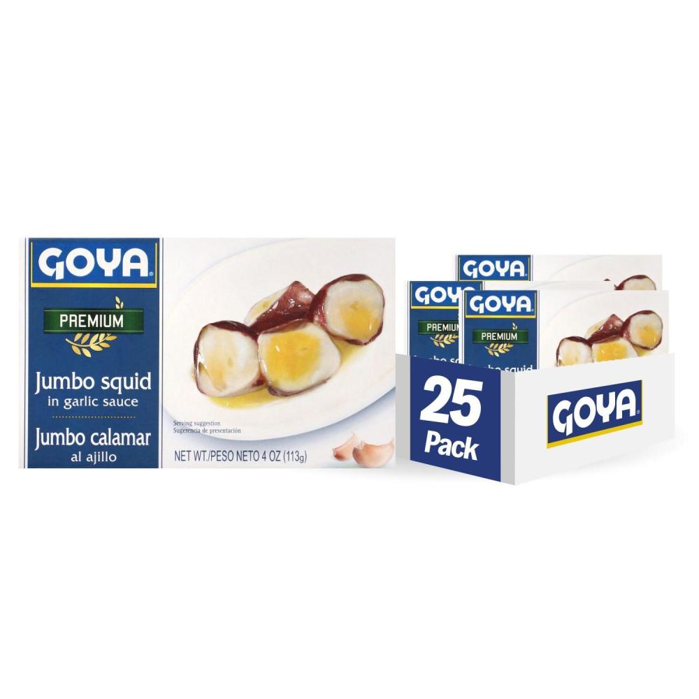 image:imageGoya Foods Octopus Style Squid Pieces in Garlic Sauce 4 Ounce Pack of 25