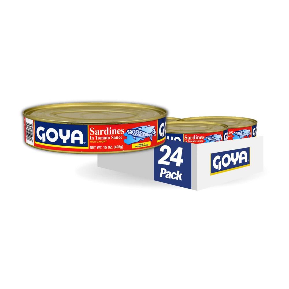 image:imageGoya Foods Sardines in Tomato Sauce 15Ounce Pack of 24Tomato