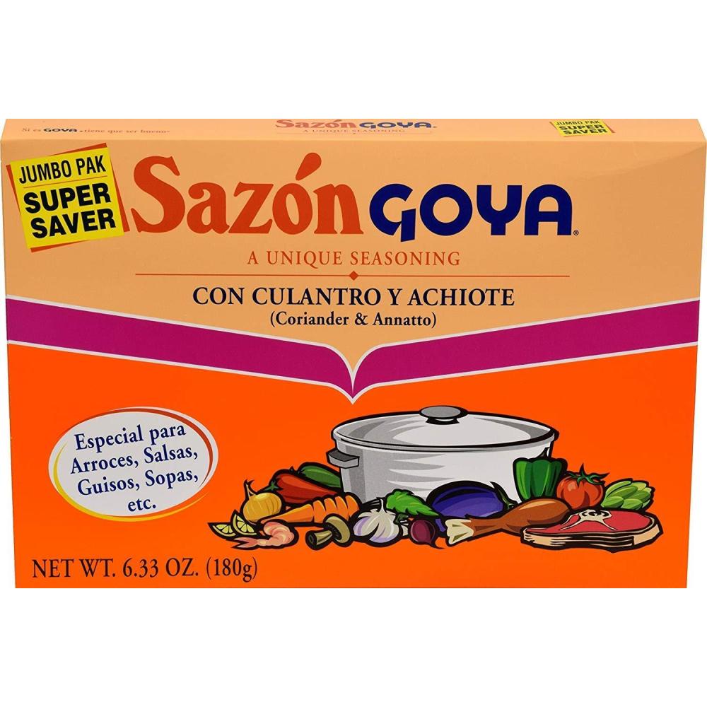 image:imageGoya Foods Sazn Seasoning with Coriander amp Annatto 141 Ounce Pack of 36158 Ounce Pack of 4