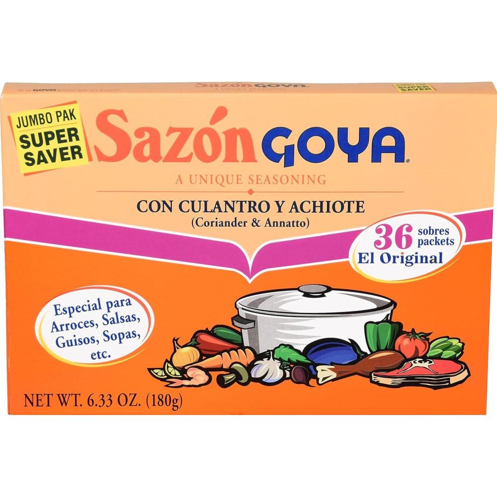 image:imageGoya Foods Sazn Seasoning with Coriander amp Annatto 141 Ounce Pack of 36633 Ounce Pack of 1