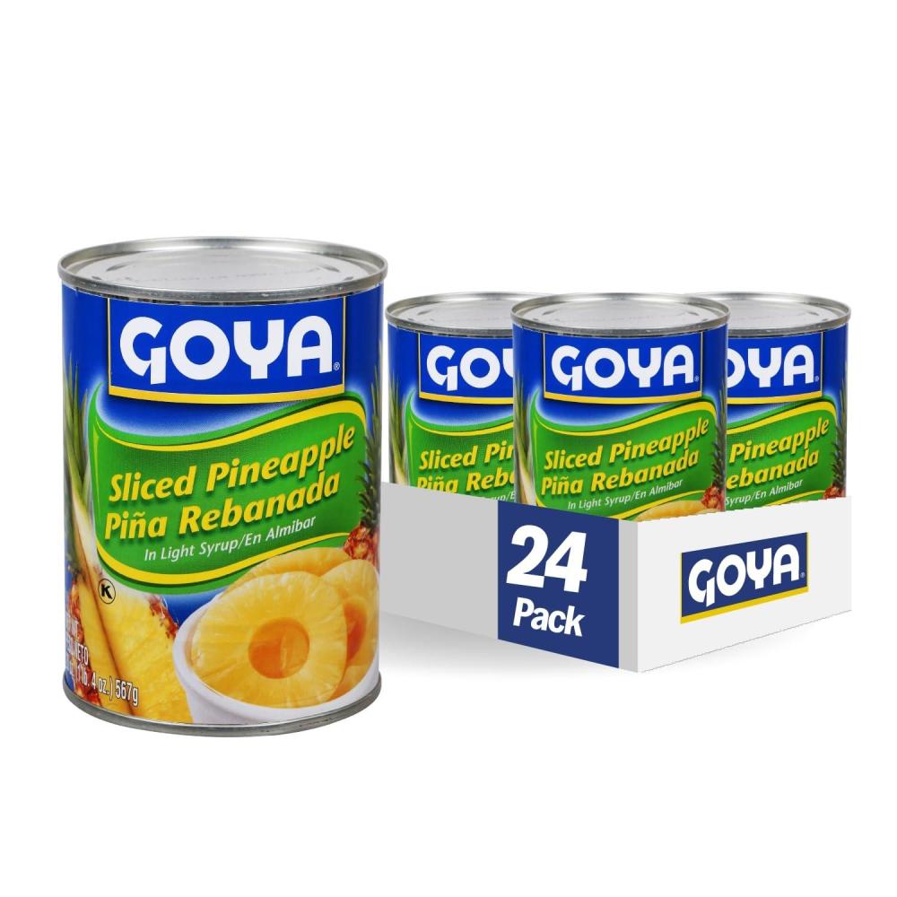 image:imageGoya Foods Sliced Pineapple 20Ounce Pack of 24