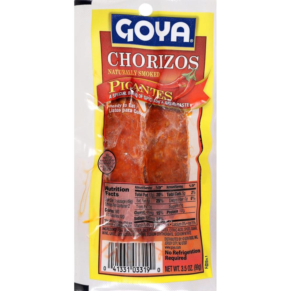 image:imageGoya Foods Spicy Chorizos Picantes 35 Ounce Pack of 16