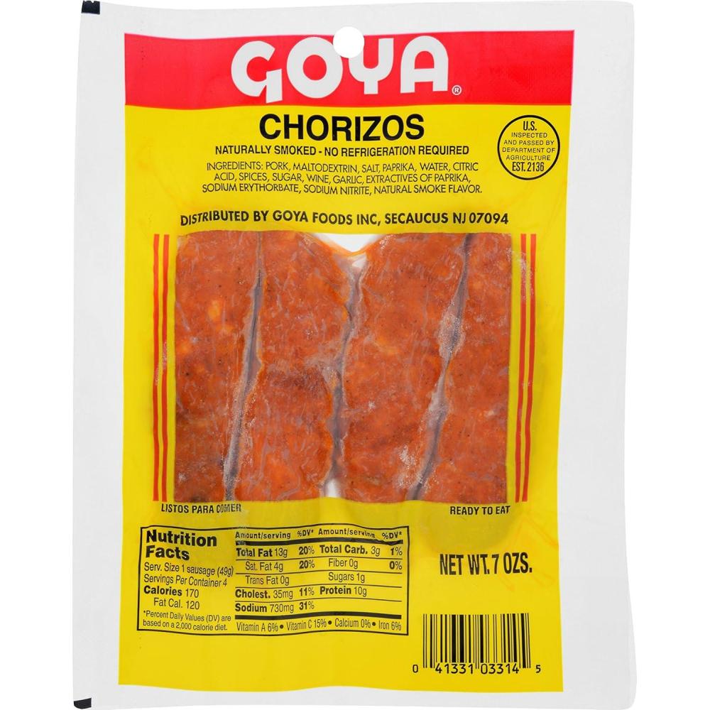 image:imageGoya Naturally Smoked Chorizos 7 Ounce