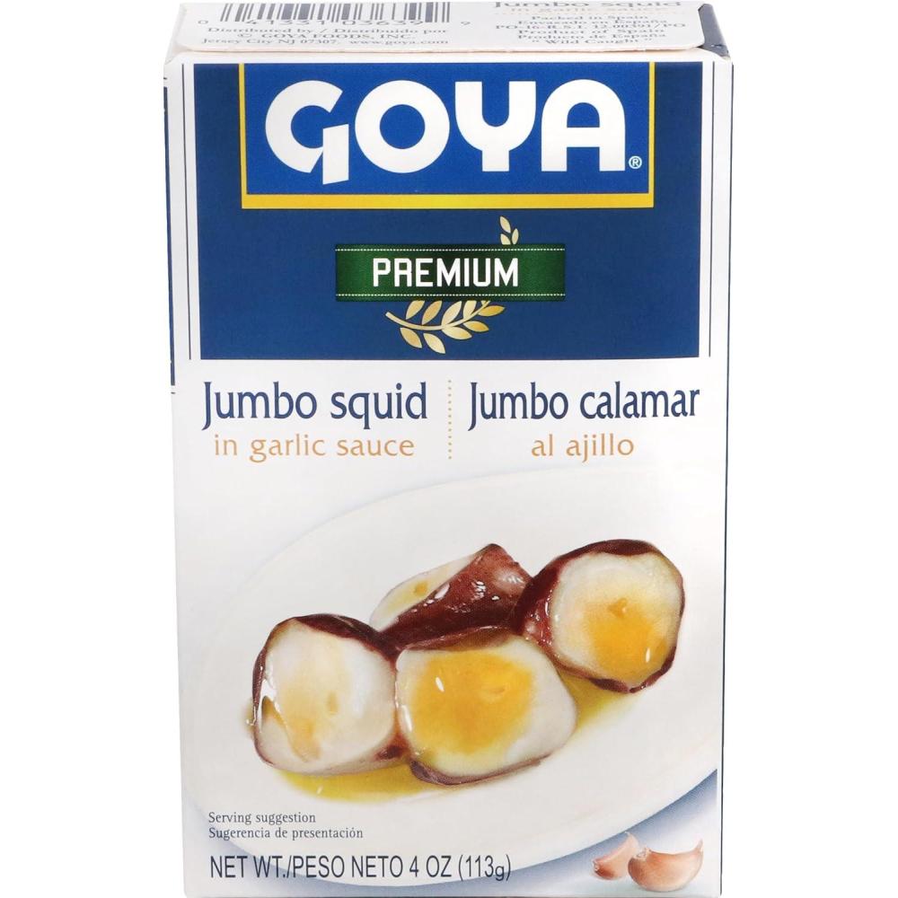 image:imageGoya Premium Jumbo Squid Pieces in Garlic Sauce 4 Ounce