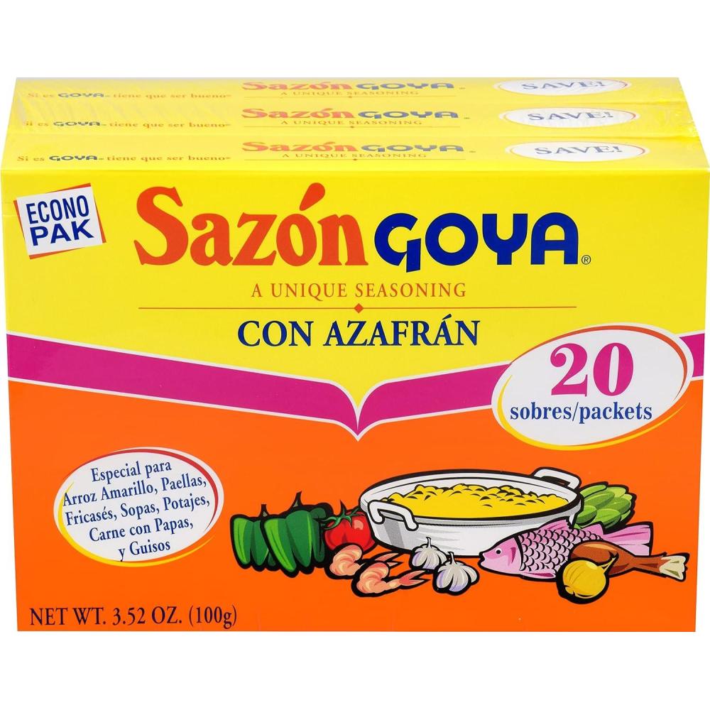 image:imageGoya Sazn Seasoning With Azafran 352 Ounce Pack of 3352 Ounce Pack of 3