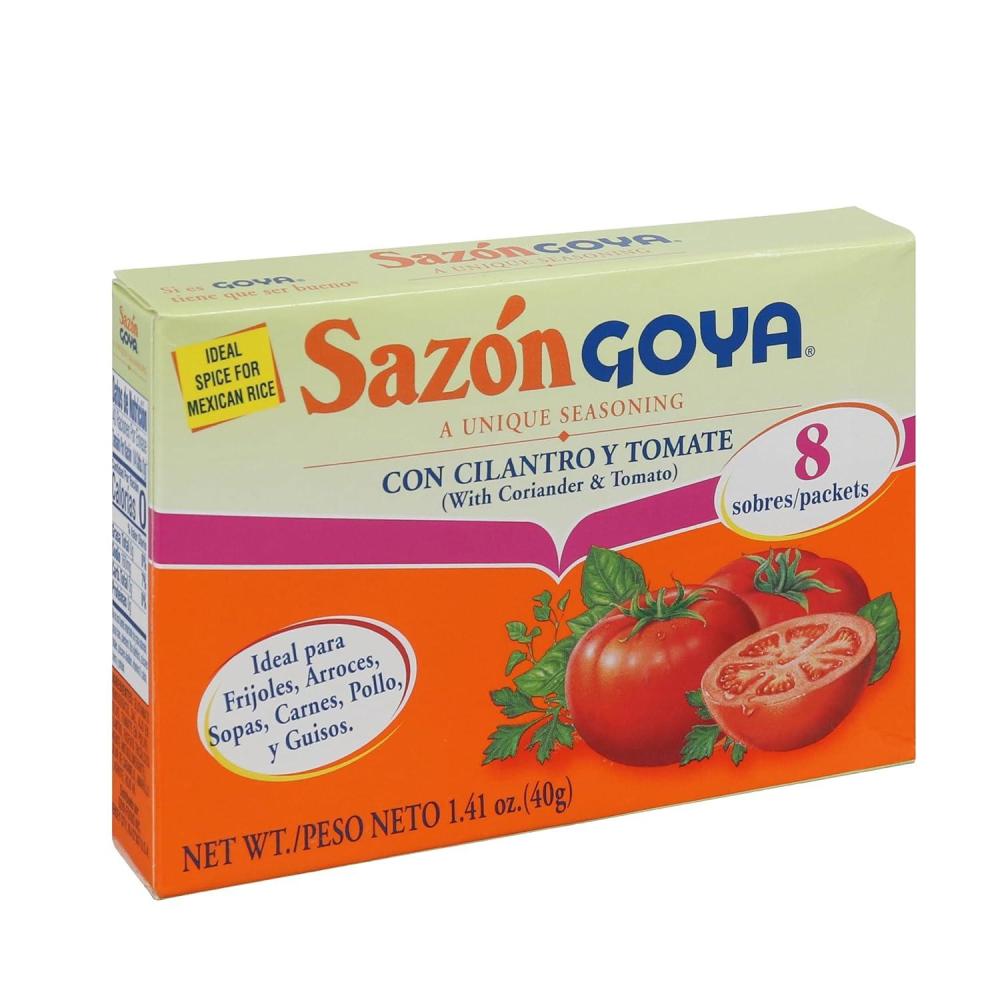 image:imageSazn with Cilantro and Tomato by Goya Latin Spice Blend for Poultry Seafood Meat and Vegetables All Purpose Mexican Seasoning 141oz Carton