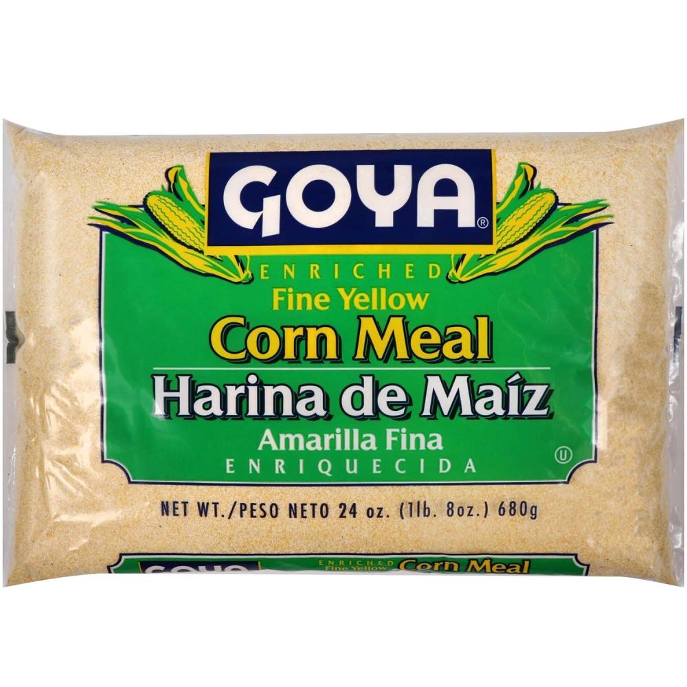 image:imageYellow Cornmeal by Goya Gluten Free Cornmeal Harina De Maiz Fine Ground Corn Flour for Cornbread Cornmeal Porridge and More 24oz Bag