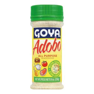 image:imageAdobo All Purpose Seasoning with Cumin by Goya Poultry Seafood Meat and Vegetable Seasoning Latin Spice Blend Mexican Seasoning 8oz BottleGarlic and Cumin