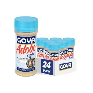 image:imageGoya Foods Adobo All Purpose Seasoning Light without Pepper 8 Ounce Pack of 24Light Without Pepper