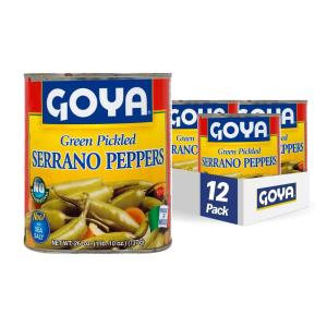 image:imageGoya Foods Green Pickled Serrano Peppers 26 Ounce Pack of 12