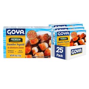 image:imageGoya Foods Jumbo Squid Pieces in Hot Sauce Octopus Style 4 Ounce Pack of 25Marinara