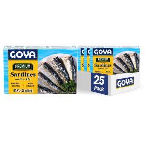 image:imageGoya Foods Premium Sardines in Olive Oil 425 Ounce Pack of 25