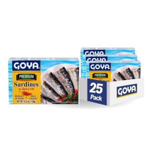 image:imageGoya Foods Premium Sardines in Spicy Oil 425 Ounce Pack of 25
