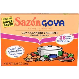 image:imageGoya Foods Sazn Seasoning with Coriander amp Annatto 141 Ounce Pack of 36633 Ounce Pack of 1