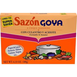 image:imageGoya Foods Sazn Seasoning with Coriander amp Annatto 141 Ounce Pack of 36633 Ounce Pack of 12