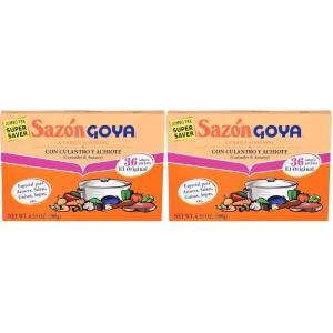image:imageGoya Foods Sazn Seasoning with Coriander amp Annatto 141 Ounce Pack of 36633 Ounce Pack of 2
