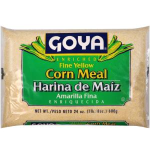 image:imageYellow Cornmeal by Goya Gluten Free Cornmeal Harina De Maiz Fine Ground Corn Flour for Cornbread Cornmeal Porridge and More 24oz Bag