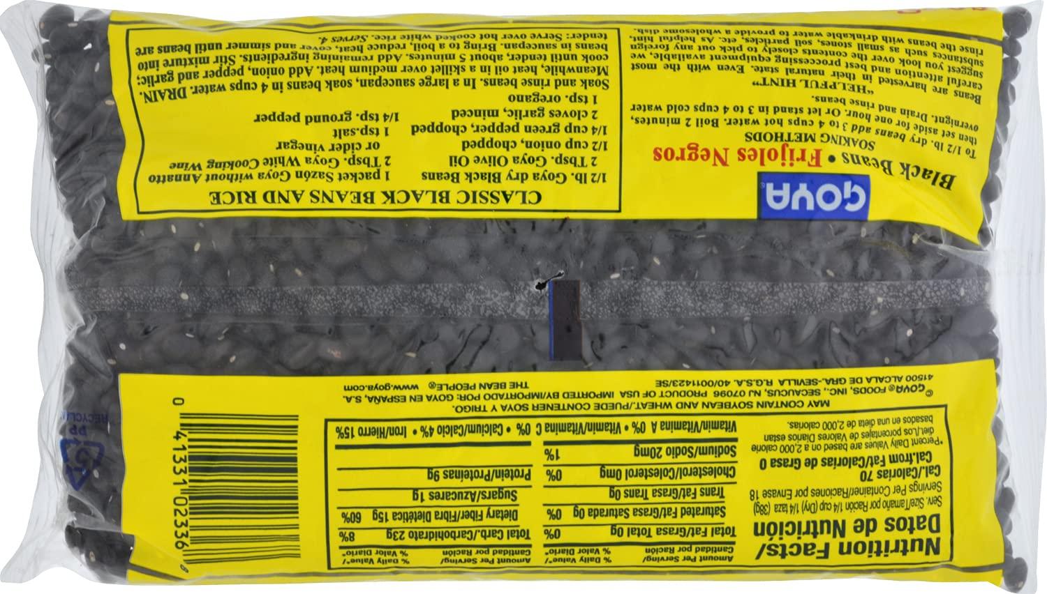 image:imageGoya Black Beans Dry 4 Lb Bag24 Ounce Pack of 18