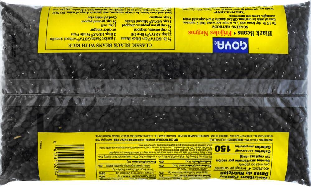 image:imageGoya Black Beans Dry 4 Lb Bag64 Ounce Pack of 1