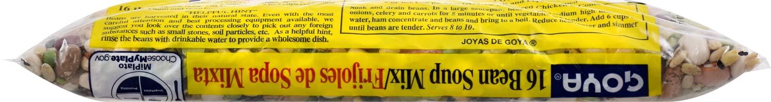 image:imageGoya Foods 16 Bean Soup Mix Dry 16 Ounce Pack of 24Bean
