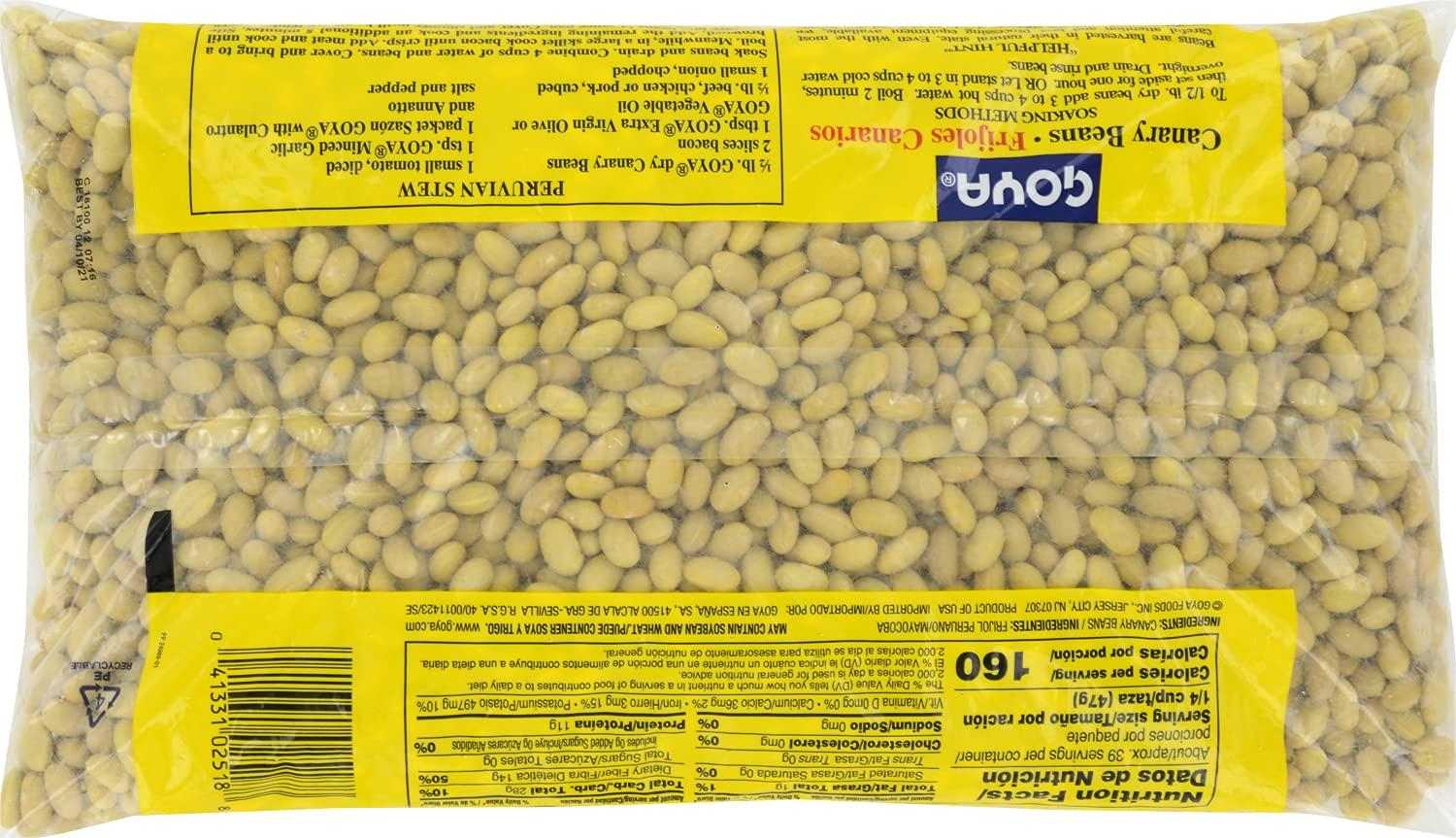 image:imageGoya Foods Canary Beans Dry 4 Pound Pack of 64 Pound Pack of 6