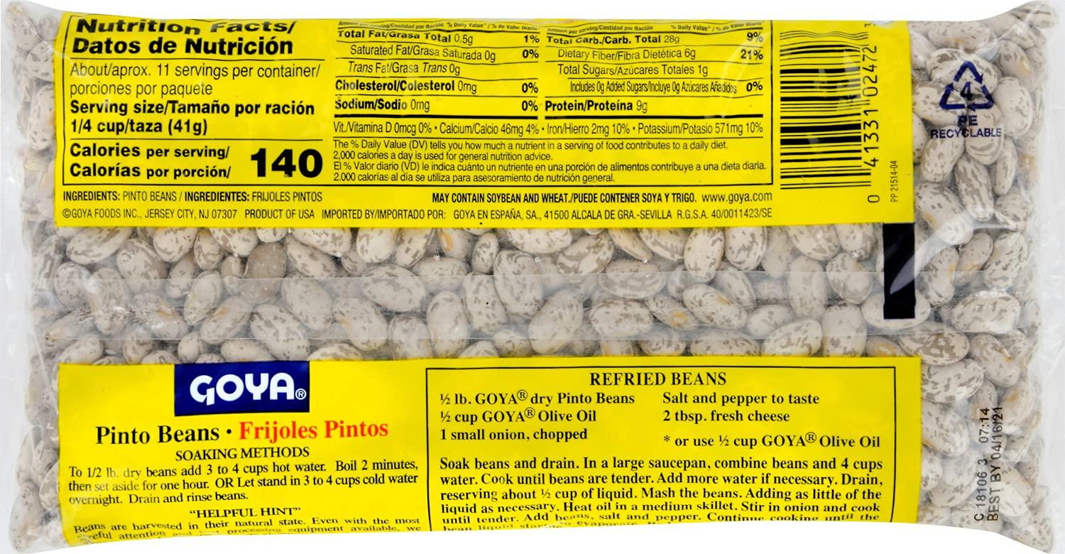 image:imageGoya Foods Dry Pinto Beans 10 Pound16 Ounce Pack of 1