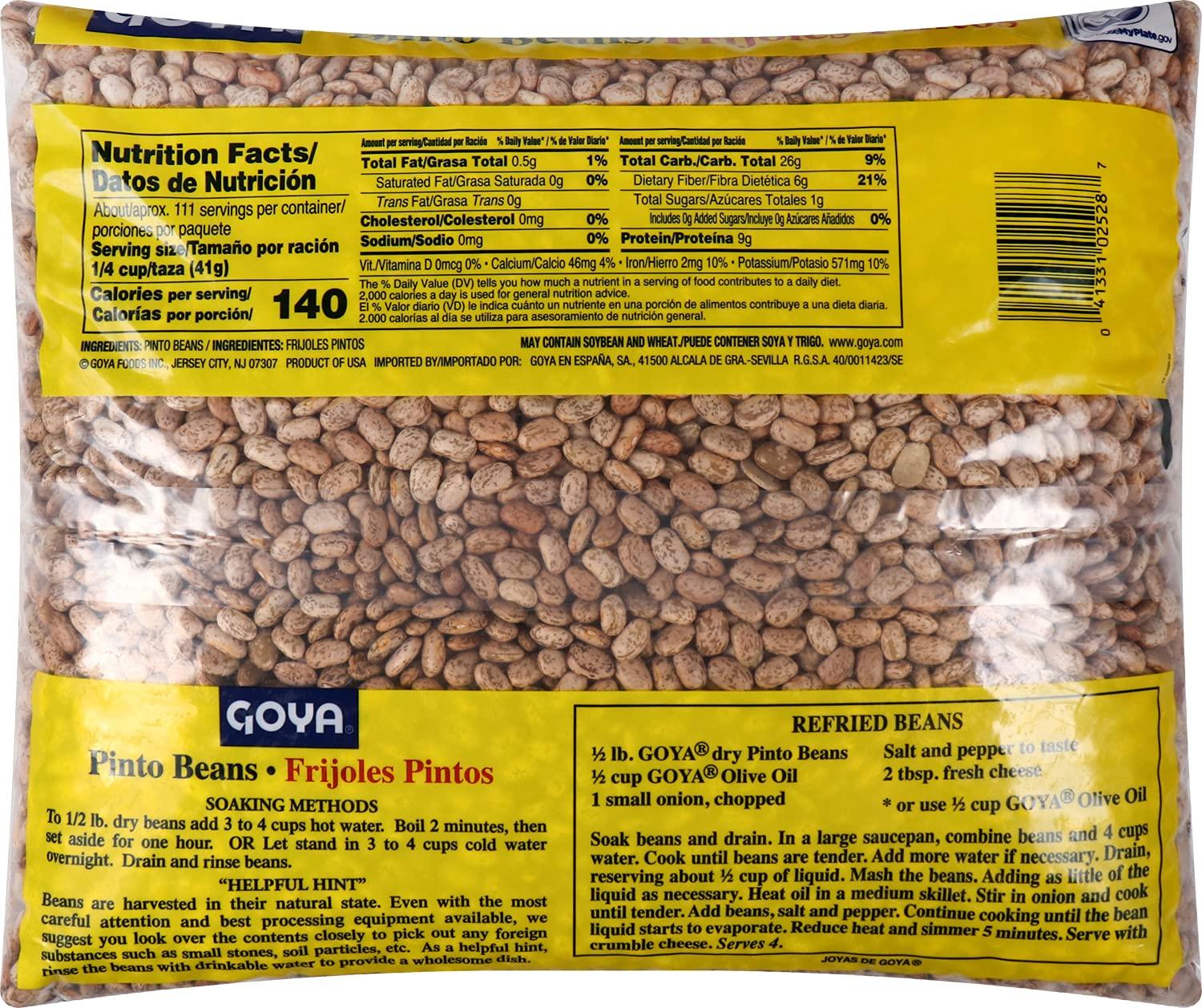 image:imageGoya Foods Dry Pinto Beans 10 Pound160 Ounce Pack of 1