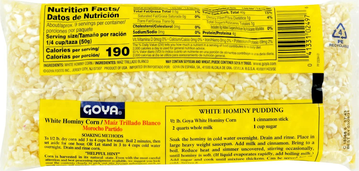image:imageGoya Foods Giant White Corn Dry 14 Ounce Pack of 24horminy corn