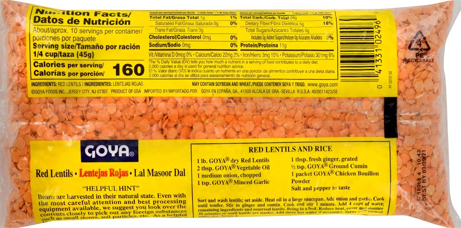 image:imageGoya Foods Red Lentils Dry 16 Ounce Pack of 24