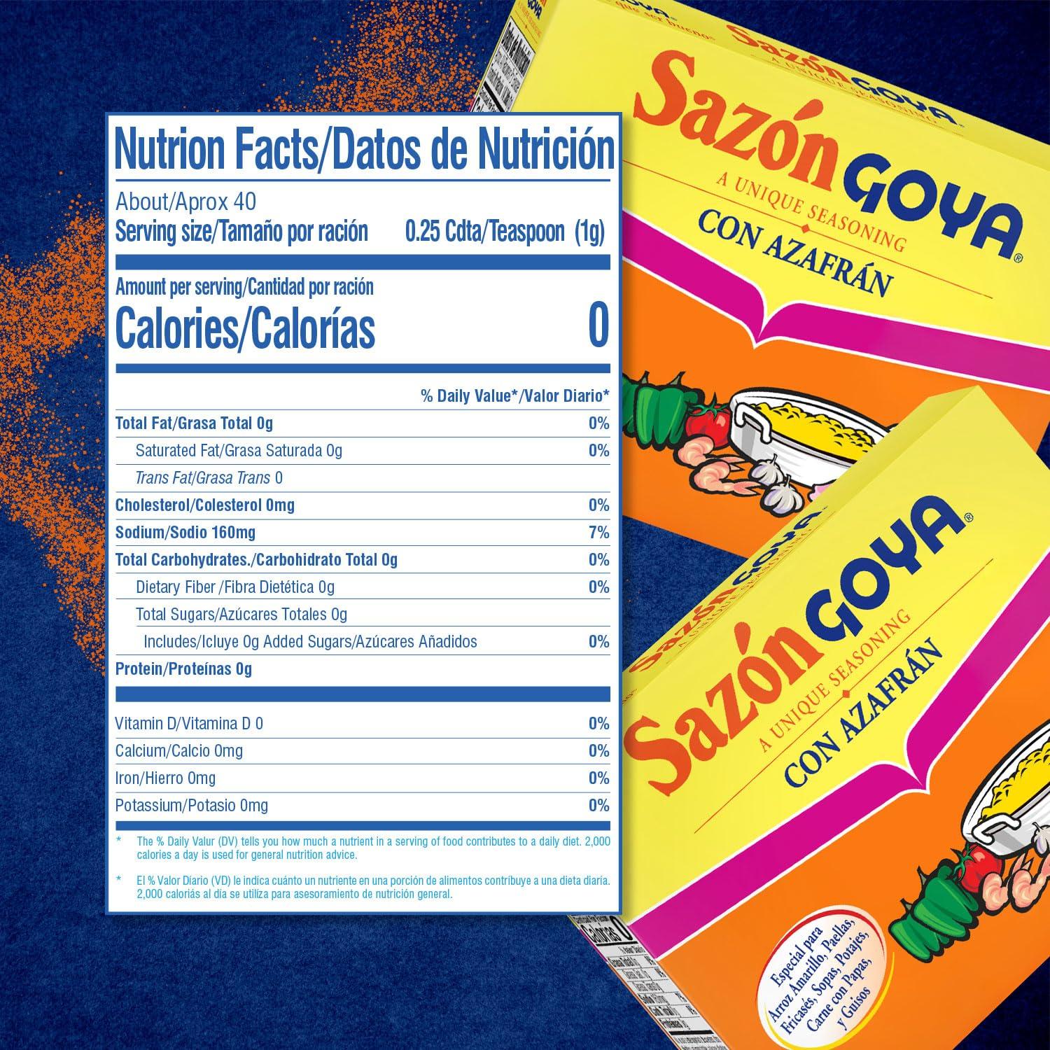 image:imageSazn Natural and Complete by Goya Low Sodium Latin Spice Blend for Poultry Seafood Meat and Vegetables All Purpose Mexican Seasoning No Salt Added 352oz Carton141 Ounce Pack of 1