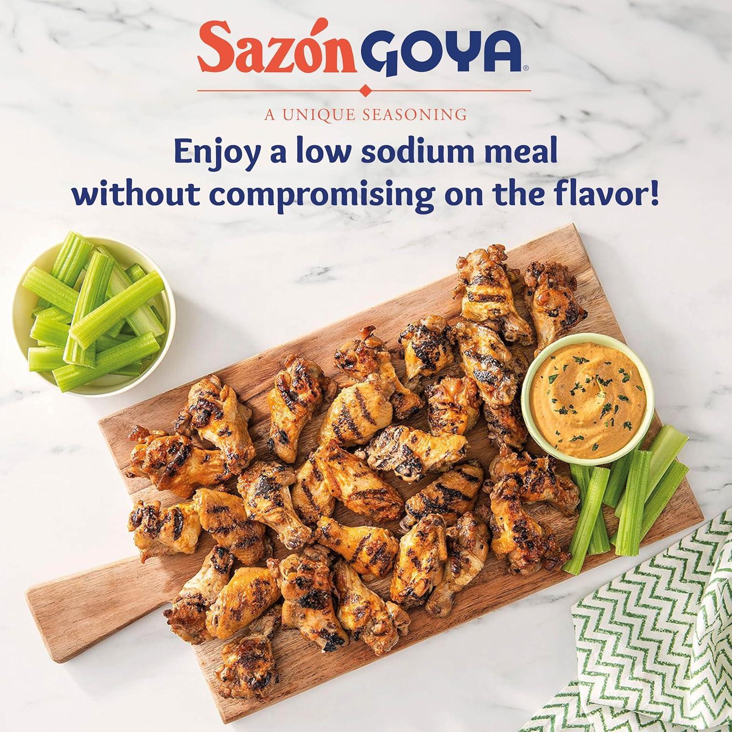 image:imageSazn Natural and Complete by Goya Low Sodium Latin Spice Blend for Poultry Seafood Meat and Vegetables All Purpose Mexican Seasoning No Salt Added 352oz Carton352 Ounce Pack of 1