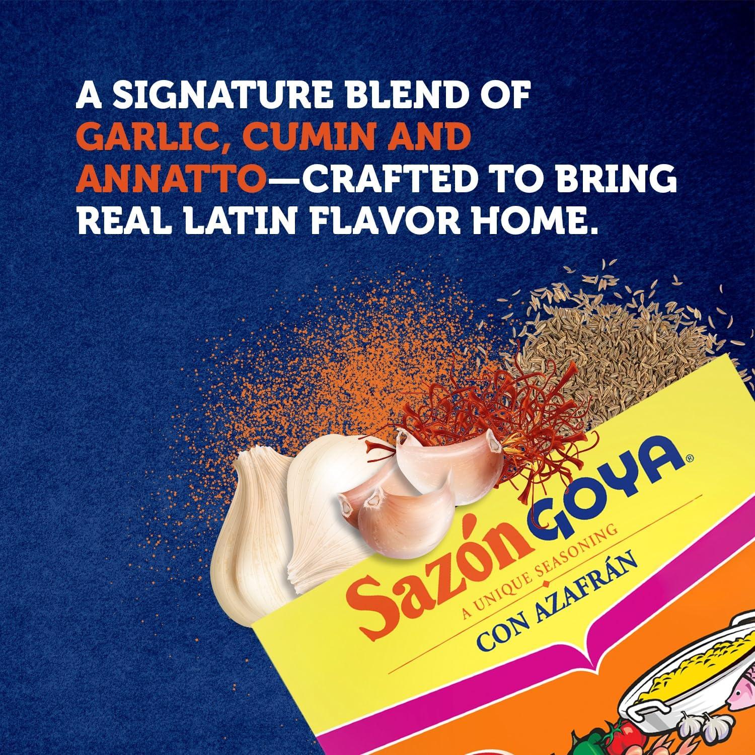 image:imageSazn Natural and Complete by Goya Low Sodium Latin Spice Blend for Poultry Seafood Meat and Vegetables All Purpose Mexican Seasoning No Salt Added 352oz Carton141 Ounce Pack of 1