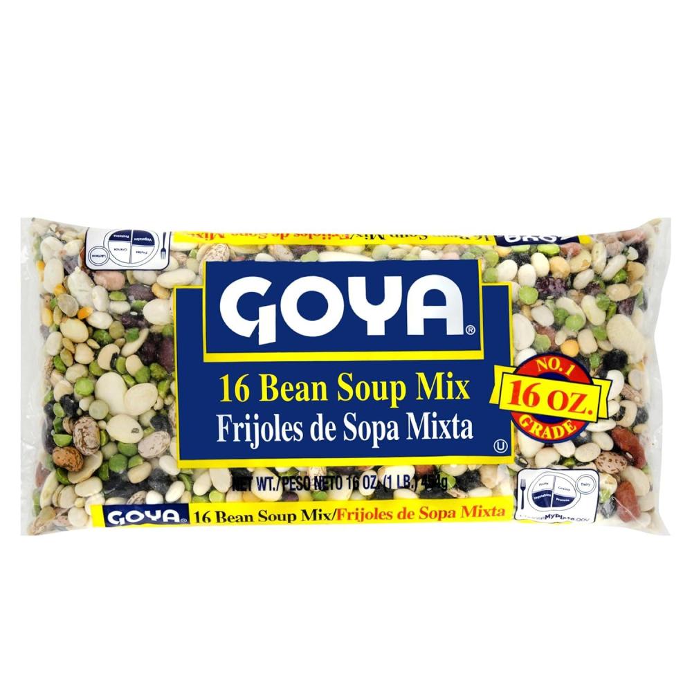 image:imageGoya Foods 16 Bean Soup Mix Dry 16 Ounce Pack of 24Bean