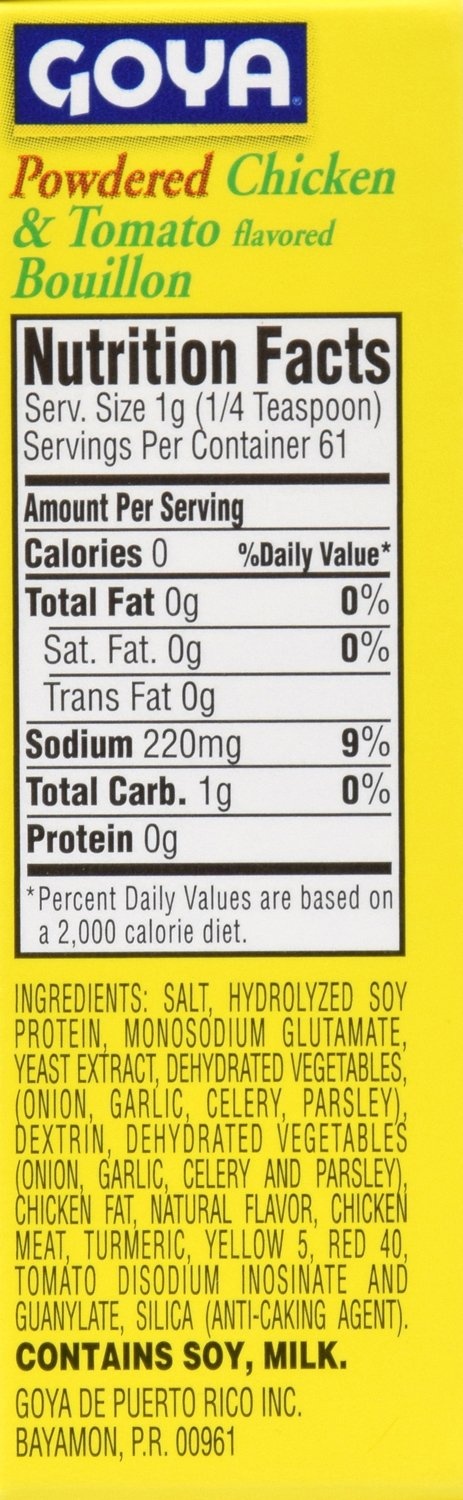 image:imageGoya Foods Chicken amp Tomato Bouillon 215 Ounce215 Ounce Pack of 1